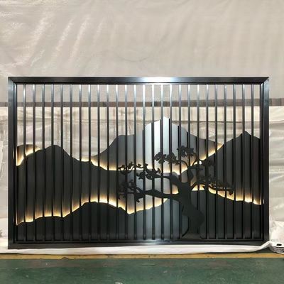 購入 破裂音の金属のステンレス鋼のホテルの家具スクリーンのホテルの装飾はチタニウムの金を編んだ online manufacture