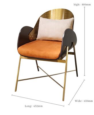 よい価格 オフィス ビルのための創造的な注文のステンレス鋼の食事の椅子 オンラインで