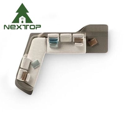 よい価格 ホテルのゲスト コーナーソファ 営業オフィス レセプション エリア L形の交渉ソファ オンラインで