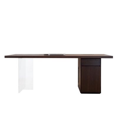 よい価格 OEM ホテルの寝室家具 オフィス ホーム アクリル脚 コンピュータ デスク 椅子セット オンラインで