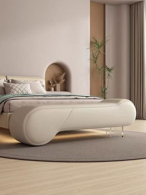 イタリアの革ホテルの注文のソファー ベッドの尾腰掛けの長いベンチのソファーのドア記入項目