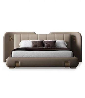 Bed注文の革贅沢なベッドのマスター1.8のカシのマツ寝室王
