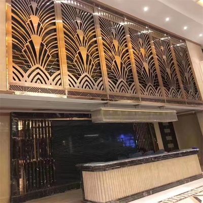 軽く贅沢な部屋ディバイダーはステンレス鋼のホテルの金属部屋ディバイダーを仕切る