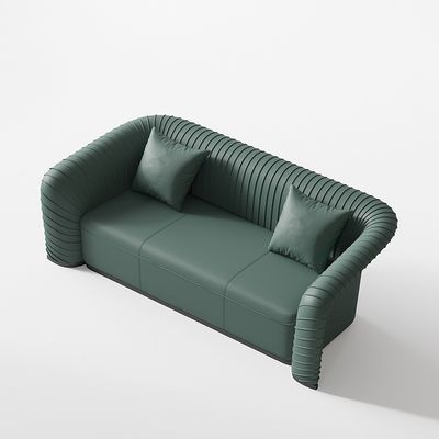 HD スポンジ ホテル ロビー 家具 豪華 ソファセット 緑色の革