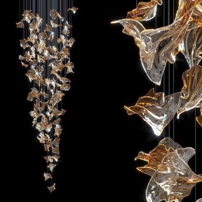 DALI Dimming Pendants Elegant Acrylic Design Ceiling Lighting For Modern Hotel